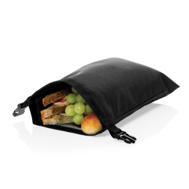 Logo trade corporate gift photo of: Snackstrap AWARE™ RPET foldable lunchbag 30x20CM